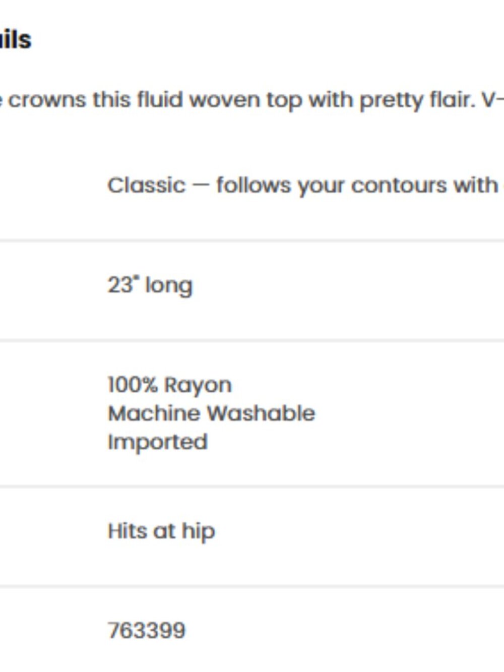 Ikat Palm Ruffle Shell - Picture 4 of 5